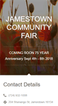 Mobile Screenshot of jamestownfair.org